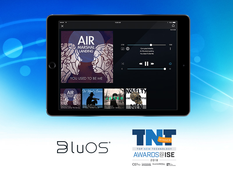 BluOS app on iPad. Winning top TNT award