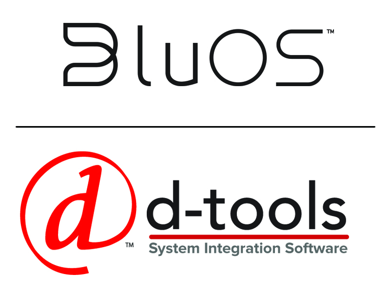 BluOS and d-tools logos