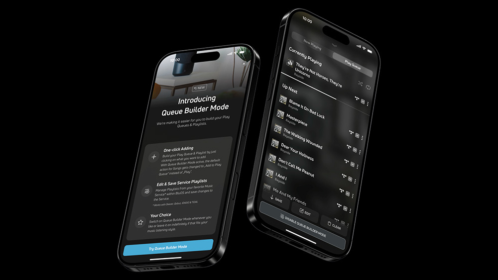 BluOS 4.12 app on iPhone
